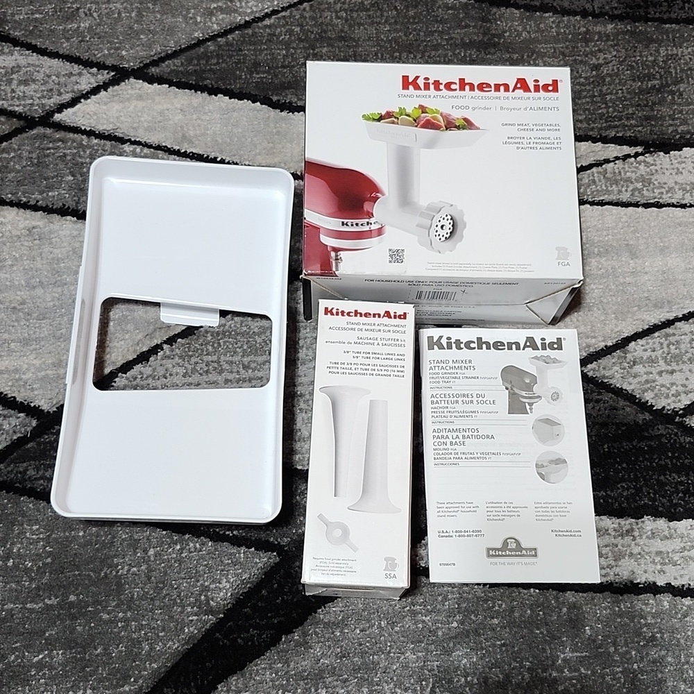 KITCHEN AID STAND MIXER ATTACHMENTS GRINDER FOOD SAUSAGE STUFFER KITS